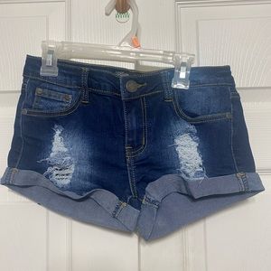 Denim shorts